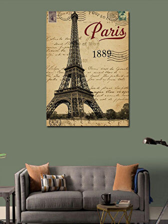 Kanvas Tablo Eyfel Kulesi Ve Paris 1889