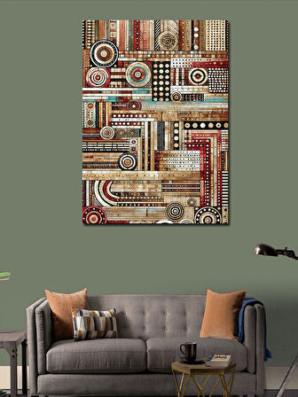 Kanvas Tablo Soyut Desenli Sanat