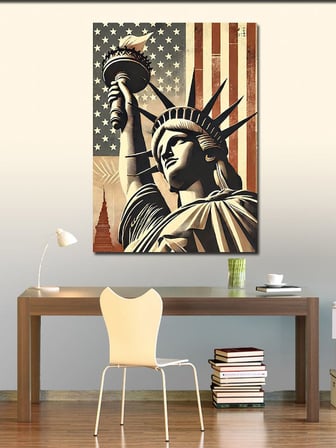 Kanvas Tablo Pop Art Özgürlük Heykeli