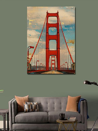 Kanvas Tablo Golden Gate Köprüsü