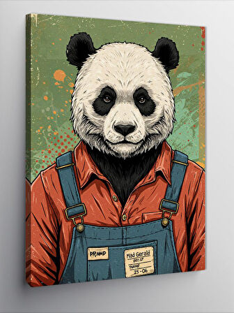 Kanvas Tablo Bahçıvan Panda