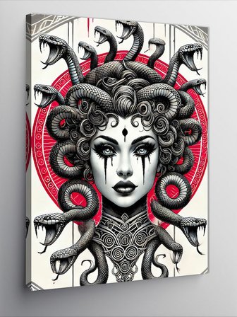Kanvas Tablo Yılan Saçlı Medusa