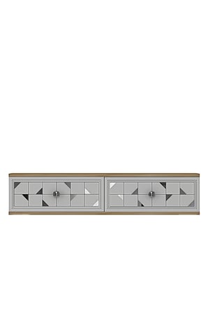 DA1207DBS MOKA Dresuar ve Antre Rafı SAFİRMEŞE-BEYAZ-SILVER 120CM