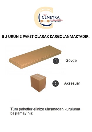 KA1215BT İDA Konsol ve Tv Sehpası Beyaz-Traverten 120cm