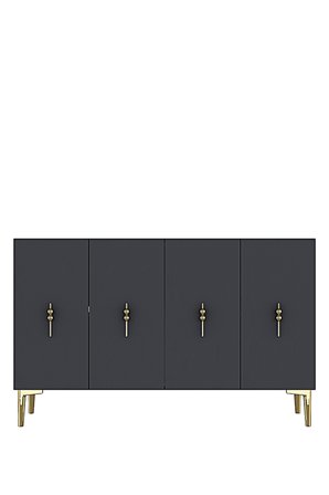 KA1217AG SALKIM Konsol ve Tv Sehpası Antrasit-Gold 120cm
