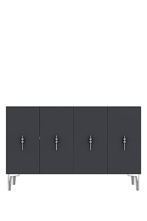 KA1217AS SALKIM Konsol ve Tv Sehpası Antrasit-Silver 120cm