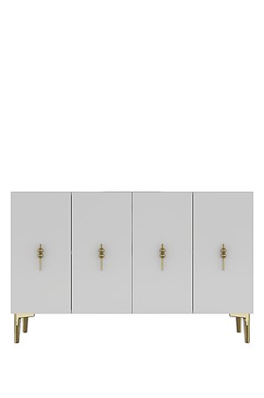 KA1217BG SALKIM Konsol ve Tv Sehpası Beyaz-Gold 120cm