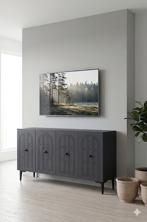 KA1218A WİNDO Konsol ve Tv Sehpası Antrasit 120cm