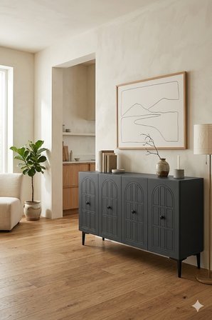 KA1218A WİNDO Konsol ve Tv Sehpası Antrasit 120cm