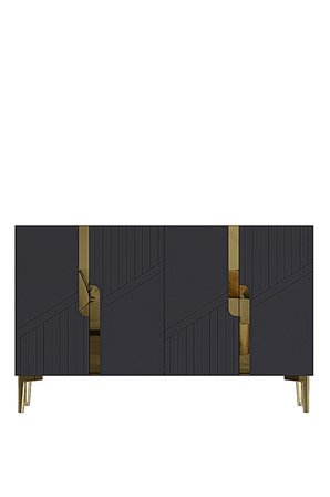 KA1228AG EVVA Konsol ve Tv Sehpası Antrasit-Gold 120cm