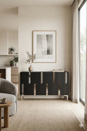 KA1231AS NOTA Konsol ve Tv Sehpası Antrasit -Silver 120cm