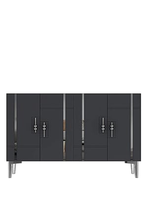 KA1242AS MADE Konsol ve TV Sehpası ANTRASİT-SILVER 120CM