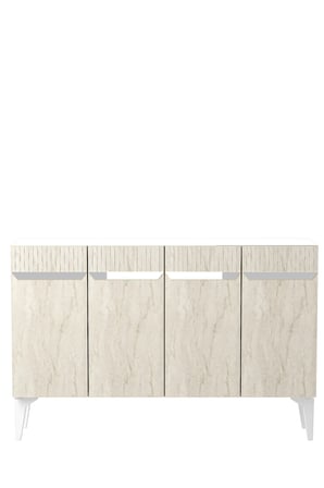 KA1244BTS DUMA Konsol Beyaz-Traverten-Silver 120cm