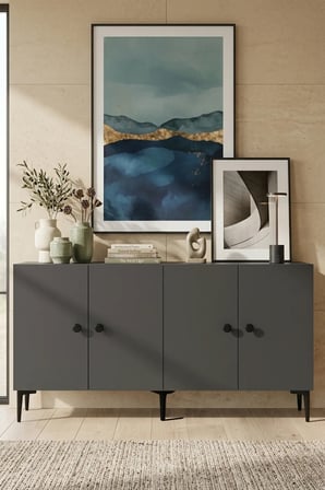 KA1518A PELLA Konsol ve TV Sehpası ANTRASİT 150CM