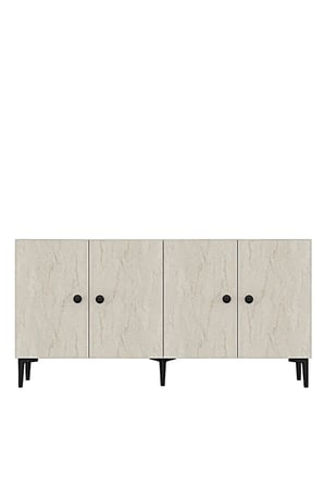 KA1518BT PELLA Konsol ve TV Sehpası BEYAZ-TRAVERTEN 150CM