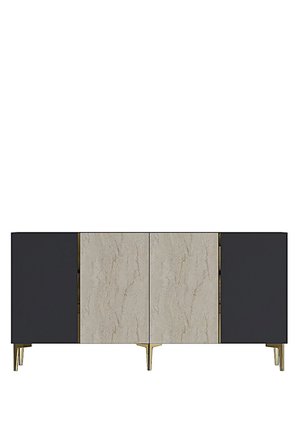 KA1524ATG POLİ Konsol ve Tv Sehpası Antrasit-Traverten-Gold 150cm