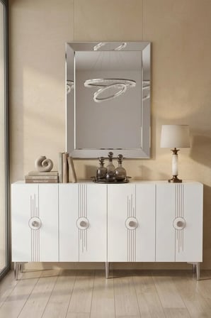 KA1543DBS LURA Konsol ve TV Sehpası SAFİRMEŞE-BEYAZ-SILVER 150CM