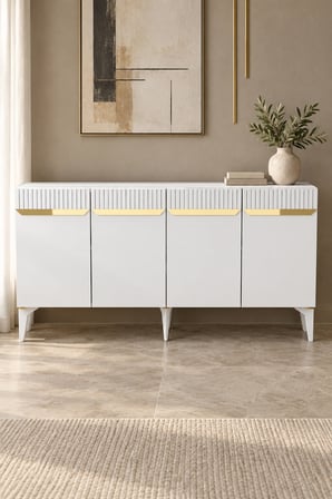 KA1544BG DUMA Konsol Beyaz-Gold 150cm