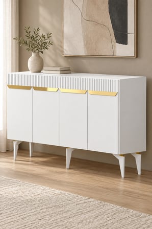 KA1544BG DUMA Konsol Beyaz-Gold 150cm