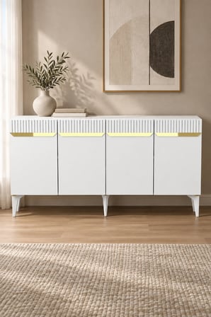 KA1544BG DUMA Konsol Beyaz-Gold 150cm