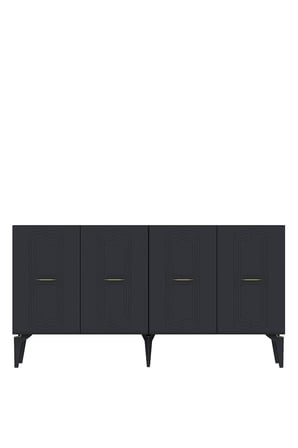KA1545AG RIVA Konsol ve TV Sehpası ANTRASİT-GOLD 150CM