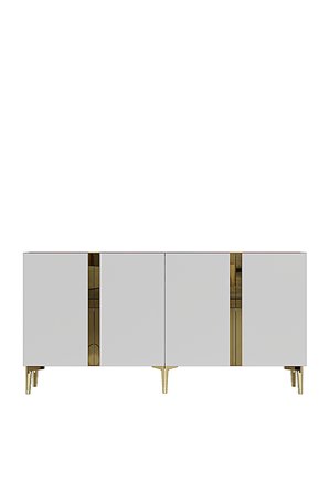 KA1598DBG ANKA Konsol ve Tv Sehpası Safirmeşe-Beyaz-Gold 150cm