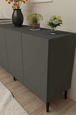 KA1599A APLOS Konsol ve TV Sehpası ANTRASİT 150CM