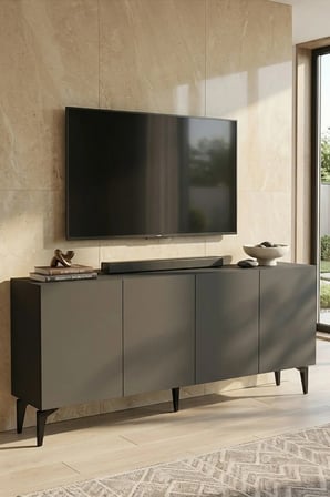 KA1809A LİPA Konsol ve TV Sehpası ANTRASİT 180CM
