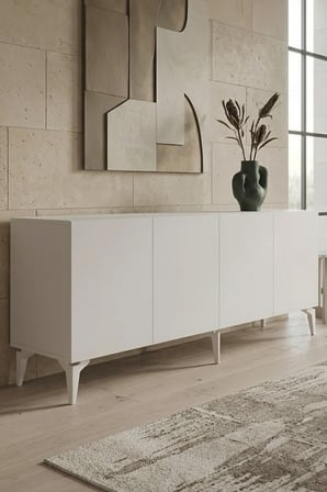 KA1809B LİPA Konsol ve TV Sehpası BEYAZ 180CM