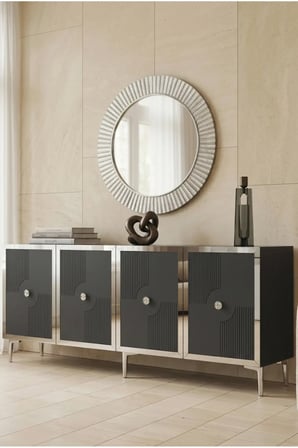 KA1811AS PEGA Konsol ve TV Sehpası ANTRASİT-SILVER 180CM