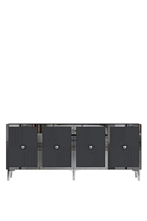 KA1811AS PEGA Konsol ve TV Sehpası ANTRASİT-SILVER 180CM