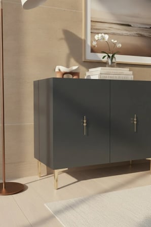 KA1812AG SALKIM Konsol ve TV Sehpası ANTRASİT-GOLD 180CM