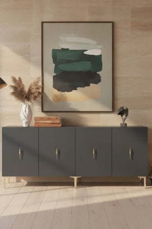 KA1812AG SALKIM Konsol ve TV Sehpası ANTRASİT-GOLD 180CM