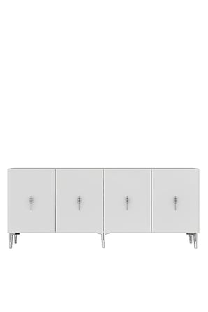 KA1812BS SALKIM Konsol ve TV Sehpası BEYAZ-SILVER 180CM