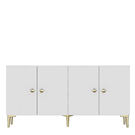 KA1817BG SİMPLE Konsol ve Tv Sehpası Beyaz-Gold 180cm