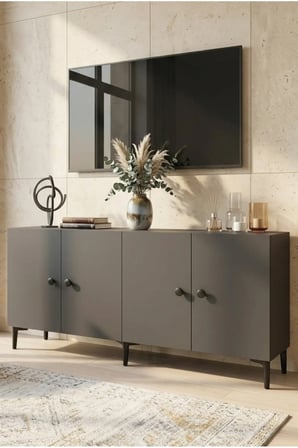 KA1818A PELLA Konsol ve TV Sehpası ANTRASİT 180CM