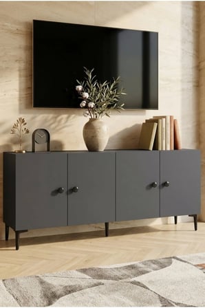 KA1818A PELLA Konsol ve TV Sehpası ANTRASİT 180CM