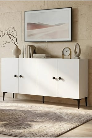 KA1818B PELLA Konsol ve TV Sehpası BEYAZ 180CM