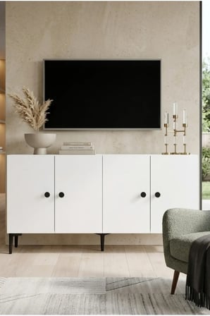 KA1818B PELLA Konsol ve TV Sehpası BEYAZ 180CM