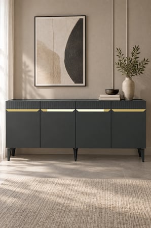 KA1844AG DUMA Konsol Antrasit-Gold 180cm