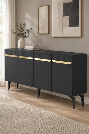 KA1844AG DUMA Konsol Antrasit-Gold 180cm