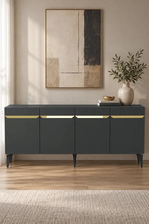 KA1844AG DUMA Konsol Antrasit-Gold 180cm