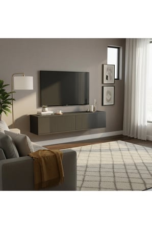 TDA1204A CORSA Duvara Montaj TV Sehpası ANTRASİT 120CM