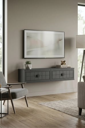 TDA1205A YUKA Duvara Montaj TV Sehpası ANTRASİT 120CM