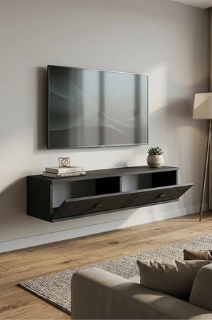 TDA1205A YUKA Duvara Montaj TV Sehpası ANTRASİT 120CM