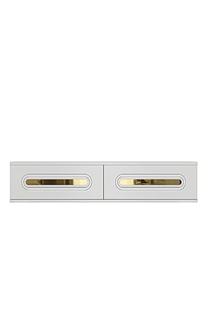TDA1220BG RANY Duvara Montaj Tv Sehpası Beyaz-Gold 120cm
