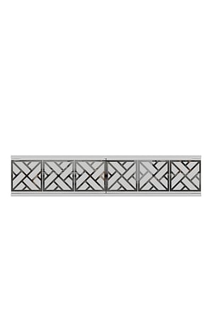 TDA1238BS AREX Duvara Montaj Tv Sehpası Beyaz-Silver 120cm