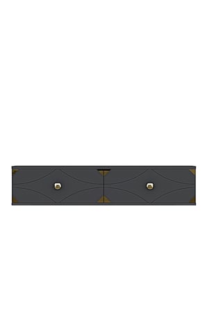 TDA1297AG ALFA Duvara Montaj Tv Sehpası Antrasit-Gold 120cm