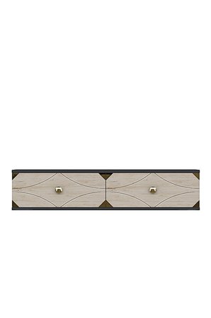 TDA1297ATG ALFA Duvara Montaj Tv Sehpası Antrasit-Traverten-Gold 120cm