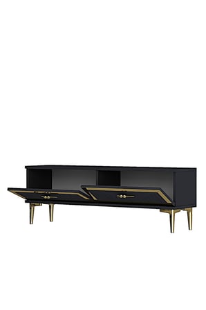 TSA1204AG TUNA Tv Sehpası Antrasit-Gold 120cm